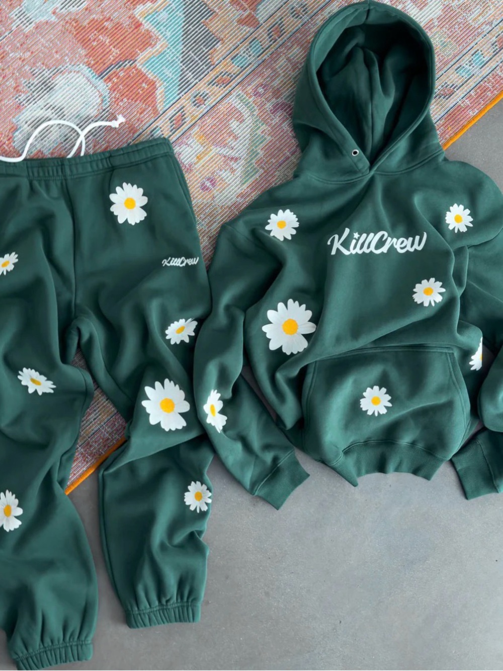 Kill Crew Green Daisy Joggers